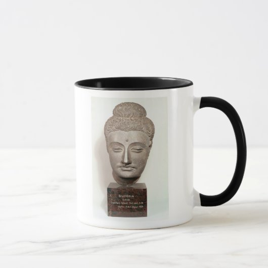 仏の彫像から、から先頭に立って下さい マグカップ (右)