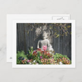 仏の彫像 ポストカード (正面/裏面)