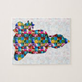 仏の意識: 宝石に転がられる ジグソーパズル (横)