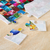 仏の意識: 宝石に転がられる ジグソーパズル (側面)