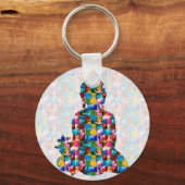 仏の意識:宝石転がに入る キーホルダー (正面)