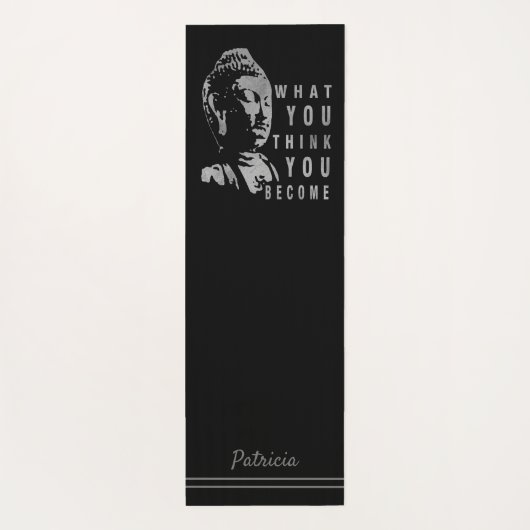 仏の感動的な引用文 ヨガマット (裏面)