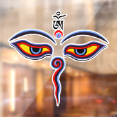 仏の智慧の目 – 菩提寺の目 ウィンドウサイン (シート2)