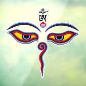 仏の智慧の目 – 菩提寺の目 ウィンドウサイン (シート3)