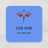 仏の智慧の目 – 菩提寺の目 スクエア名刺 (裏面)