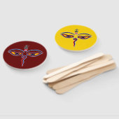 仏の智慧の目 – 菩提寺の目 ハンドファン (組立なし)