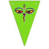 仏の智慧の目 – 菩提寺の目 バンティングフラッグ (第3の旗)