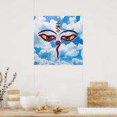 仏の智慧の目 – 菩提寺の目 ポスター (キッチン)