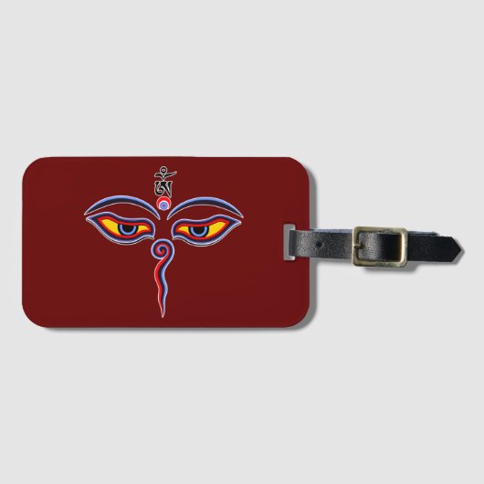 仏の智慧の目 – 菩提寺の目 ラゲッジタグ (正面横)