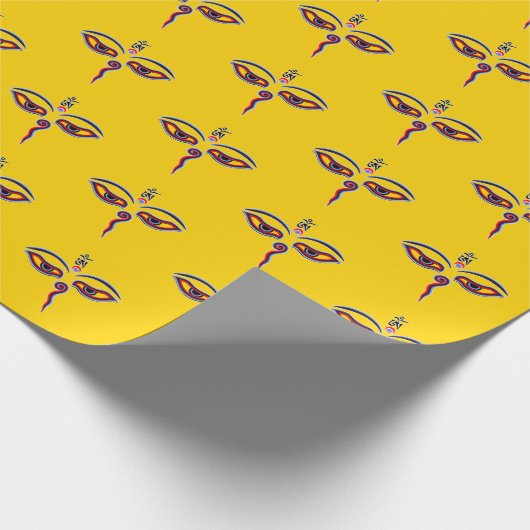 仏の智慧の目 – 菩提寺の目 ラッピングペーパー (角)