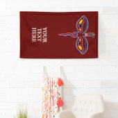 仏の智慧の目 – 菩提寺の目 横断幕 (インサイチュ)