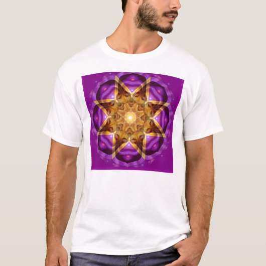 仏の曼荼羅の芸術 Tシャツ (正面)