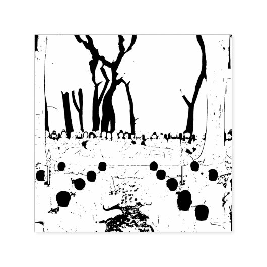 仏の最後の涅槃印 セルフインキングスタンプ (デザイン)