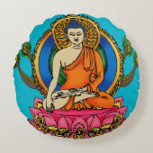 仏の枕 ラウンドクッション (正面)