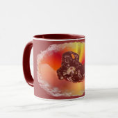 仏の横たわる笑うマグ マグカップ (正面左)