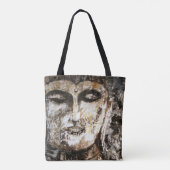 仏の水彩画の芸術のトート トートバッグ (裏面)