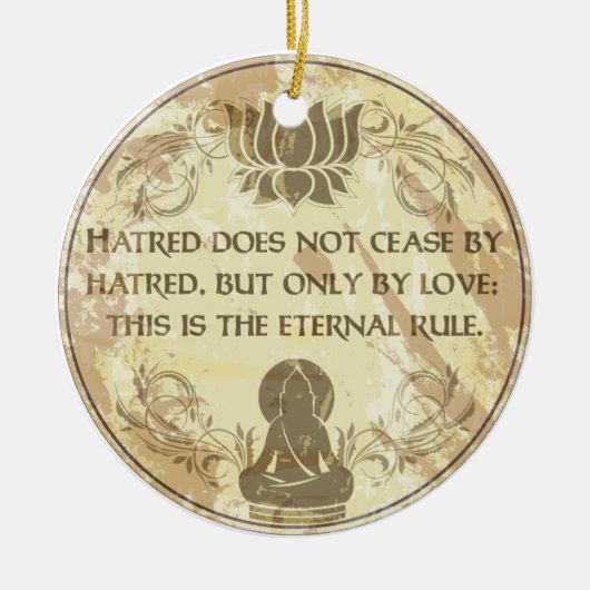 仏の永遠の規則 セラミックオーナメント (正面)
