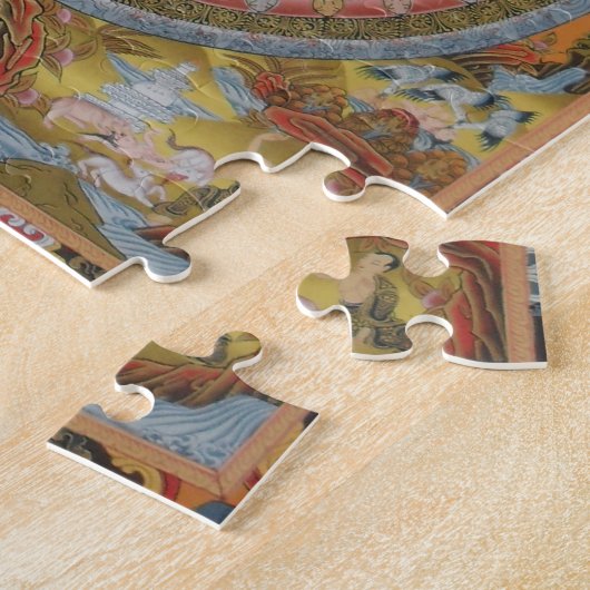 仏の生命曼荼羅のパズル ジグソーパズル (側面)