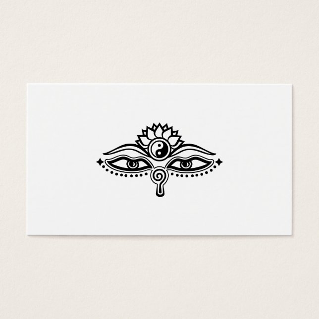 仏の目、陰陽、知恵と悟り (正面)