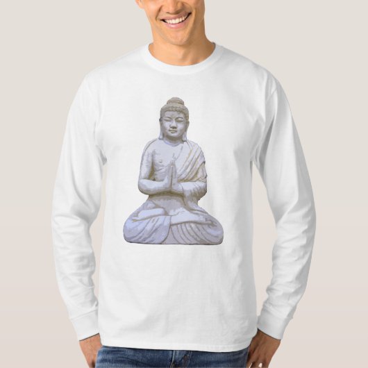 仏の着席の~の仏教徒の仏教 Tシャツ (正面)