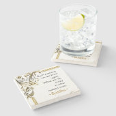 仏の知恵のやる気を起こさせるな単語 ストーンコースター (横)