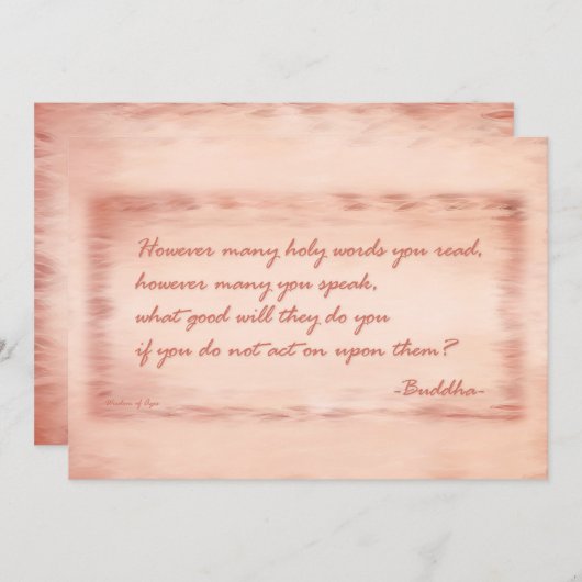 仏の知恵 (正面/裏面)