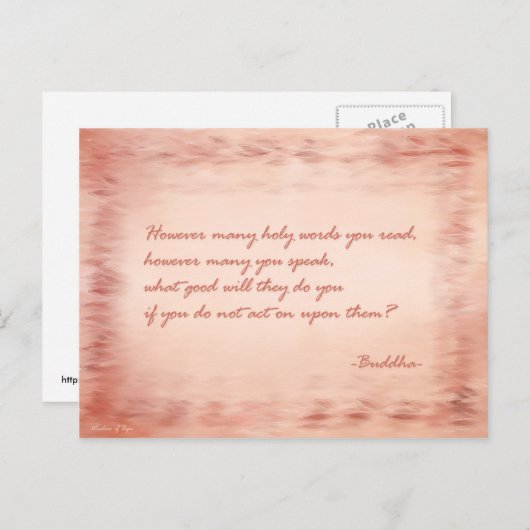 仏の知恵 ポストカード (正面/裏面)