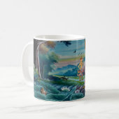 仏の知恵：信仰と文化 コーヒーマグカップ (正面左)