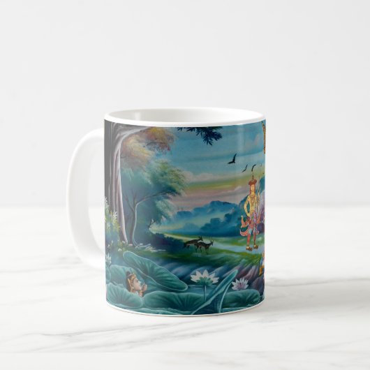 仏の知恵:信仰と文化 コーヒーマグカップ (正面左)