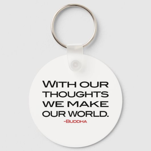 仏の知恵：我らの世界を作れ キーホルダー (正面)