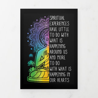 仏の精神的体験 三つ折りクリスマスカード