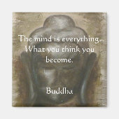 仏の色彩の鮮やか引用 マグネット (正面)