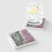 仏の芸術の至福の石のコースター ストーンコースター (横)