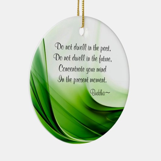 仏の賢い引用文の抽象的なクリスマスのオーナメント セラミックオーナメント (右)