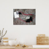 仏の足跡チベット ポスター (キッチン)