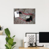 仏の足跡チベット ポスター (ホームオフィス)