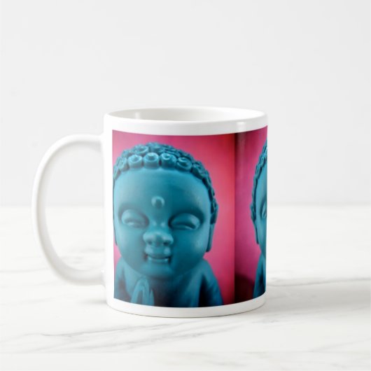 仏の青いマグ コーヒーマグカップ (左)