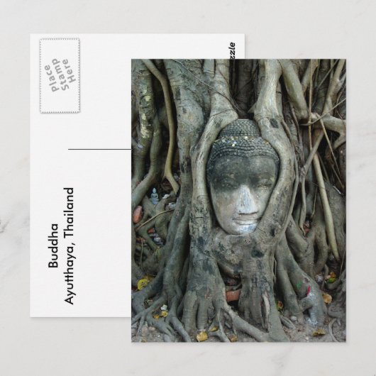 仏の頭部 ポストカード (正面/裏面)