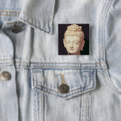 仏の頭部、Greco仏教のスタイル 缶バッジ (インサイチュ)