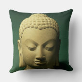 仏の頭部、Sarnath (砂岩) クッション (裏面)