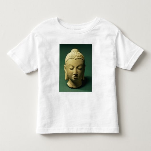仏の頭部、Sarnath (砂岩) トドラーTシャツ (正面)