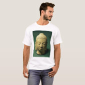 仏の頭部、Sarnath (砂岩) Tシャツ (正面フル)