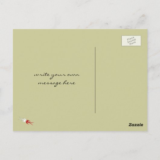 仏の頭 イエロー・フェイス・オフセット・モダン・ポップ・ドット ポストカード (裏面)