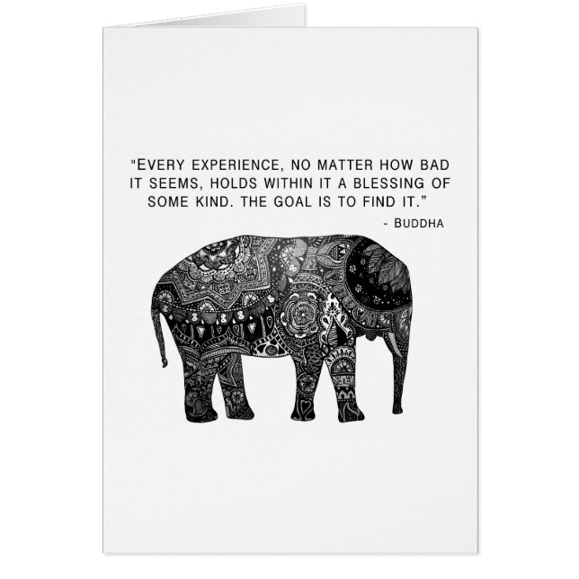 仏のHennaの知恵象 (正面)