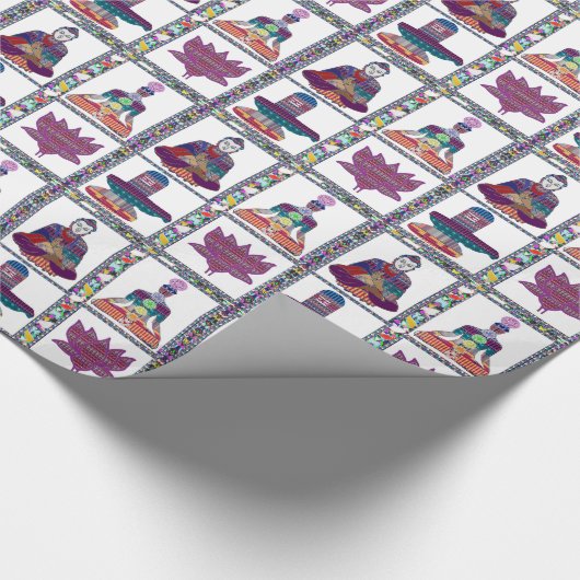 仏のTeacher Meditationマスターのヨガの精神の主 ラッピングペーパー (角)