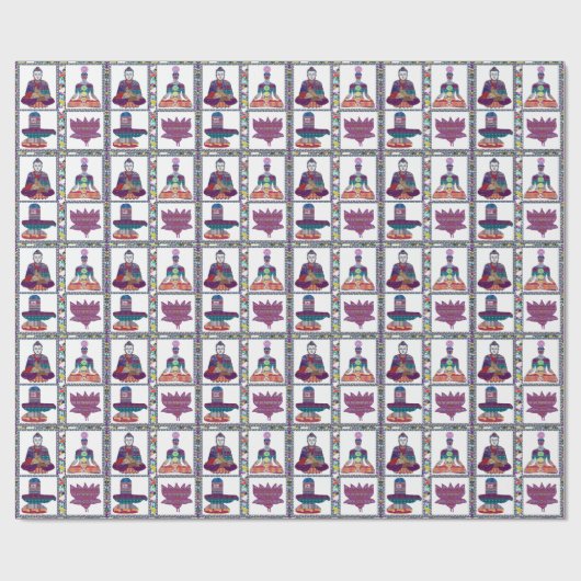 仏のTeacher Meditationマスターのヨガの精神の主 ラッピングペーパー (フラット)