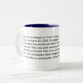 仏はあなたの未来を知っています ツートーンマグカップ (正面左)