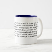 仏はあなたの未来を知っています ツートーンマグカップ (正面右)