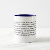 仏はあなたの未来を知っています ツートーンマグカップ (中央)