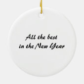 仏はオーナメントに直面します セラミックオーナメント (裏面)